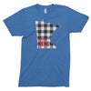 From Here - White Plaid // Unisex Tri-blend